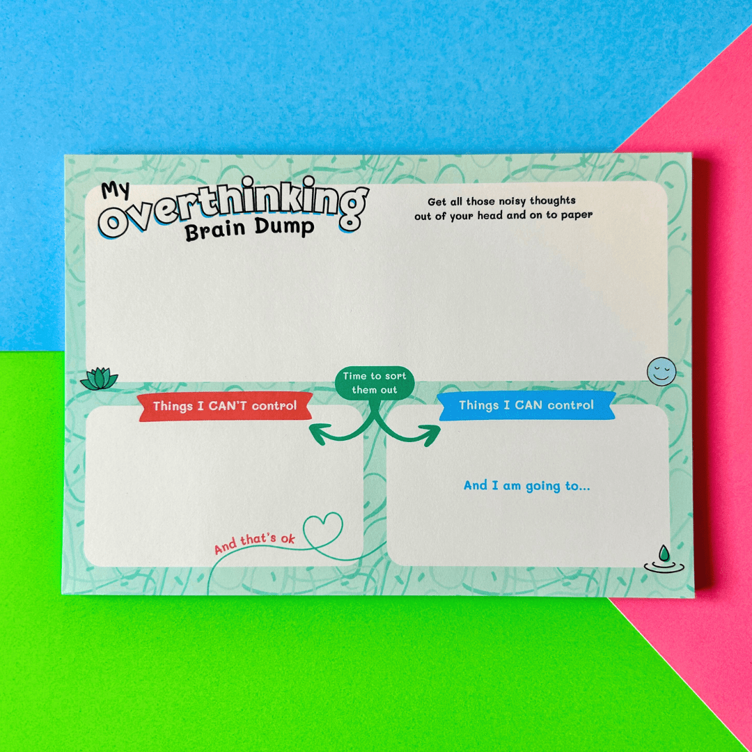 My Overthinking Brain Dump - A5 Anxiety Relief Notepad Planner - Spiffy ...
