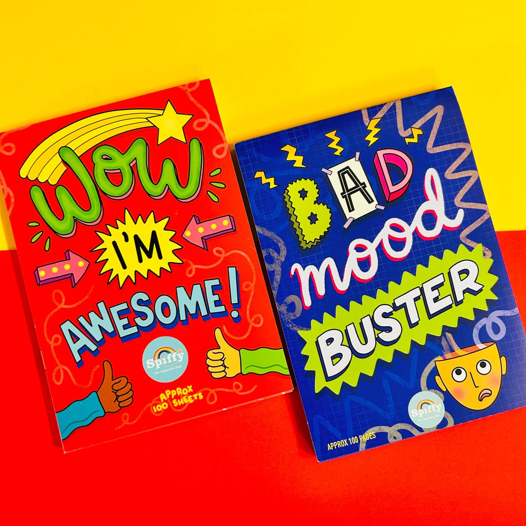 Bad Mood Buster/Wow I'm Awesome 100 Page Notepad Bundle - Spiffy - The Happiness Shop