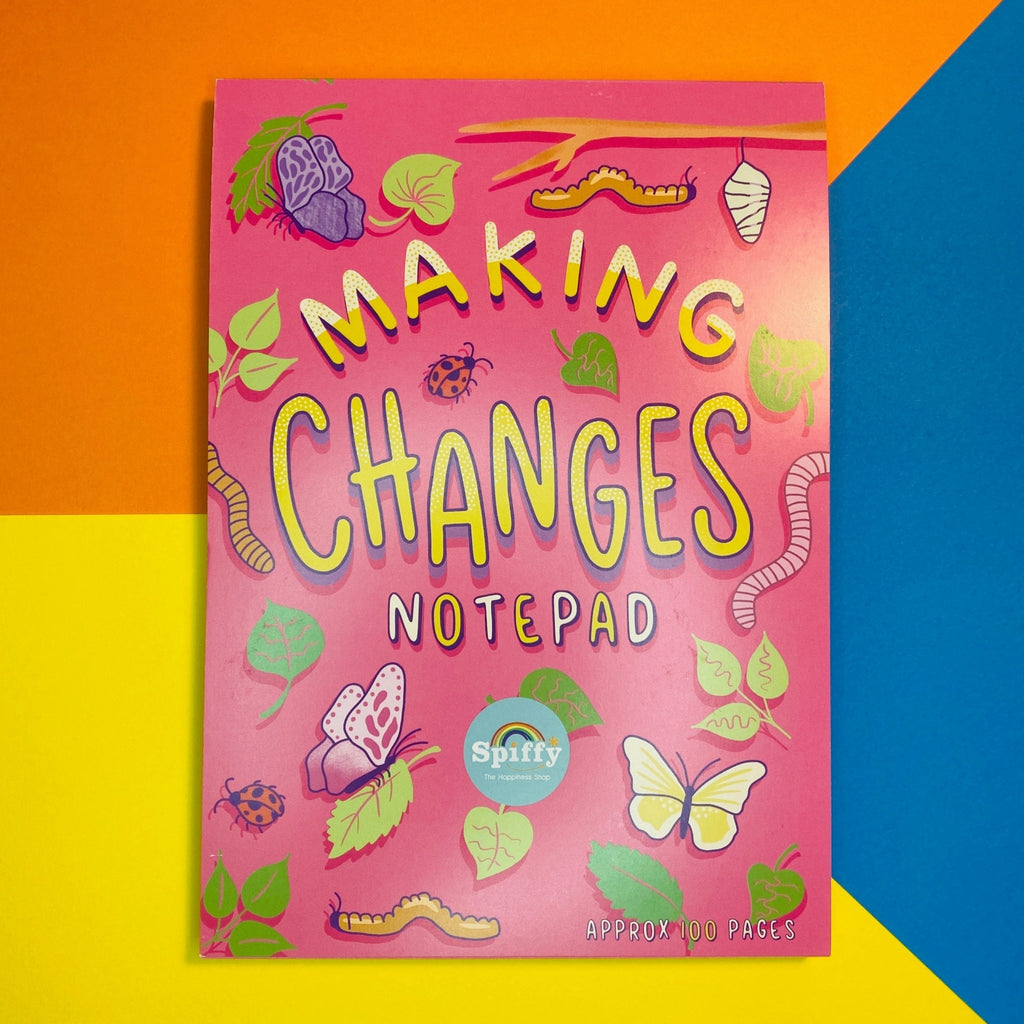 Making Changes Habit Tracker A5 Notepad - 100 pages - Spiffy - The Happiness Shop