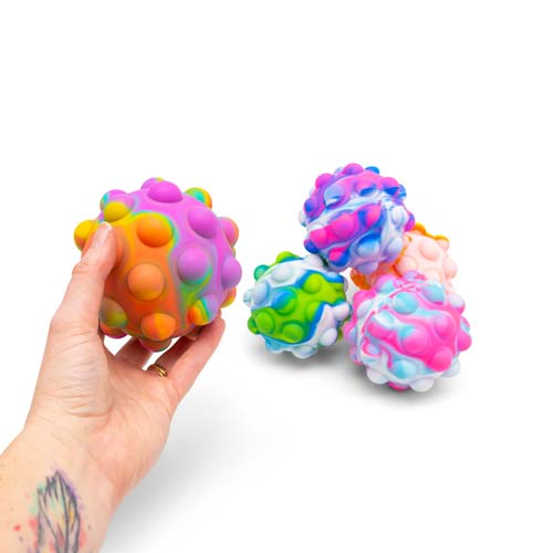 Mega Push Poppers Fidget Ball (10cm) - Spiffy - The Happiness Shop