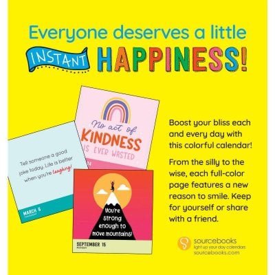 2025 Instant Happy Notes Desktop Calendar - 365 Reminders to Smile and Shine! - Spiffy - The Happiness Shop