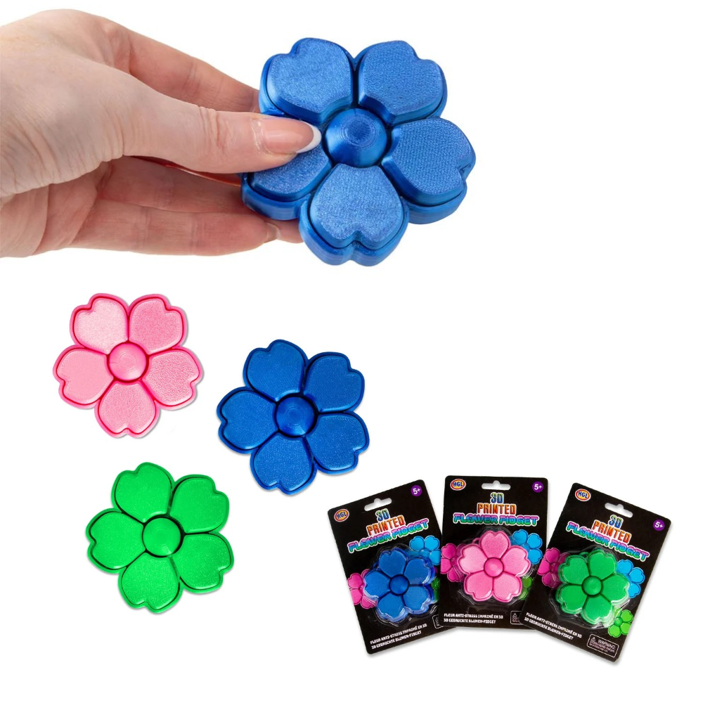Flower Fidget 3D Printed Flower Clicker Fidget β Spiffy - The Happiness Shop