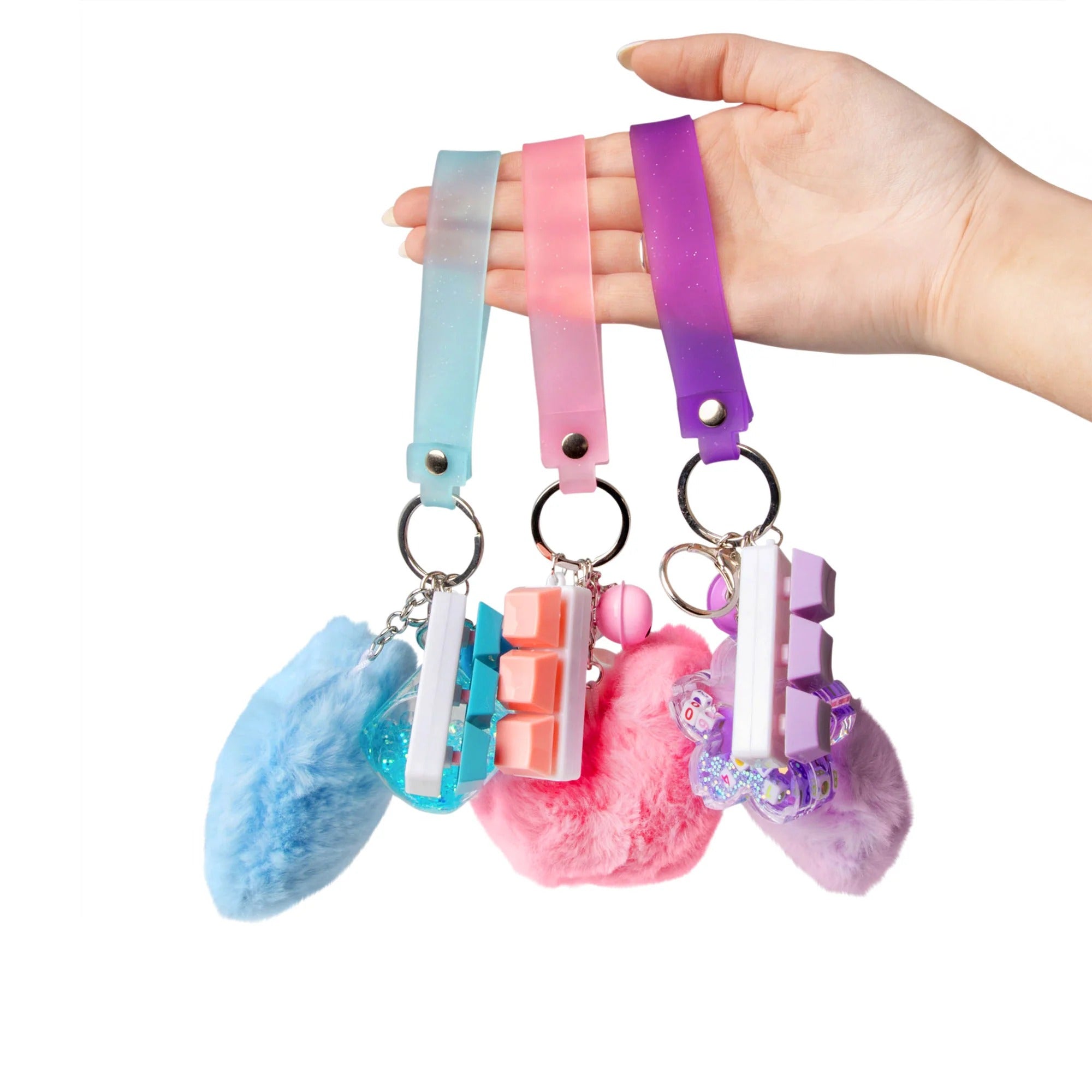 Fidget Keychsin Fluffy Fidget Keychain Toy - Portable Anxiety Relief Tool – Spiffy ...