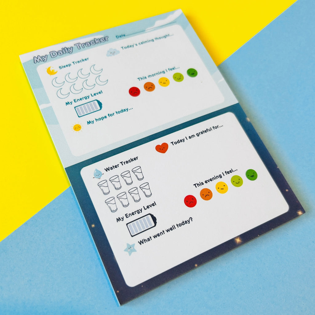 My Daily Tracker - A6 Daily Mood Tracker Notepad - Spiffy - The Happiness Shop