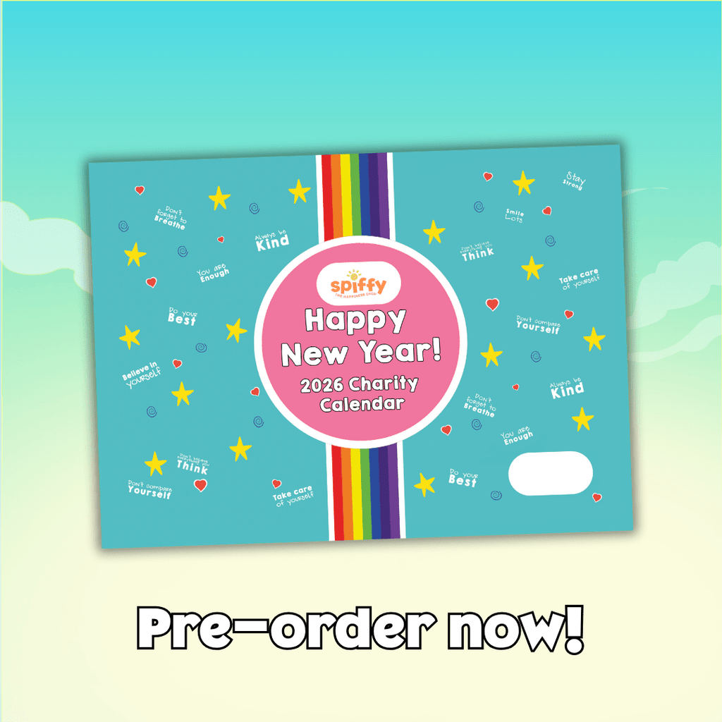 Spiffy's Happy New Year 2026 A5 Desktop Charity Calendar - Spiffy - The Happiness Shop
