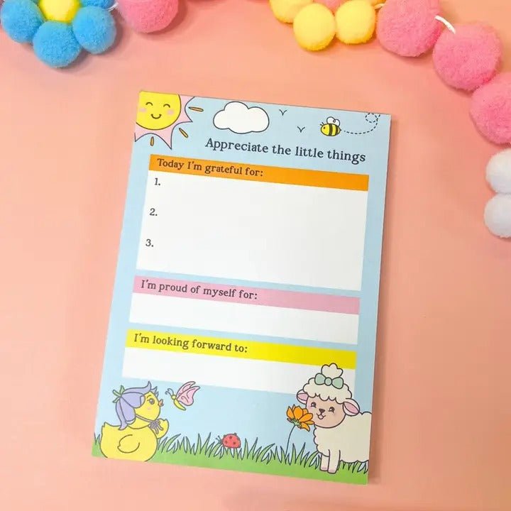 A6 Gratitude Pad - Appreciate the Little Things - Spiffy - The Happiness Shop