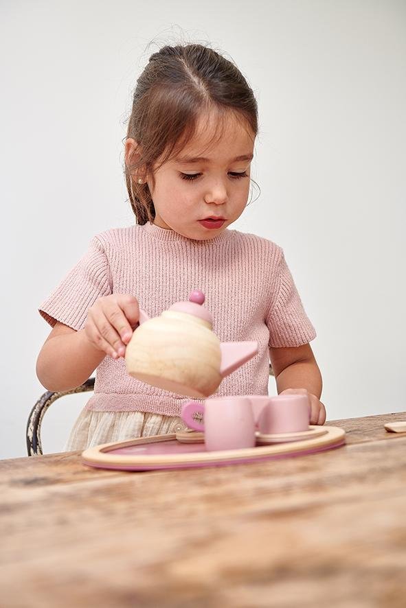 Birdie Tea Set - Wooden Role Play Afternoon Tea Set - Spiffy - The Happiness Shop