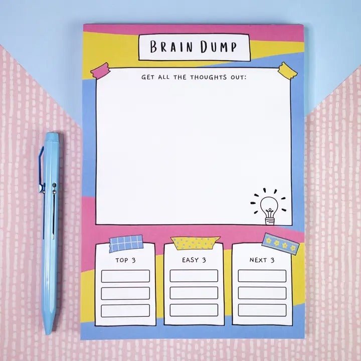 Brain Dump Notepad - A5 - Spiffy - The Happiness Shop
