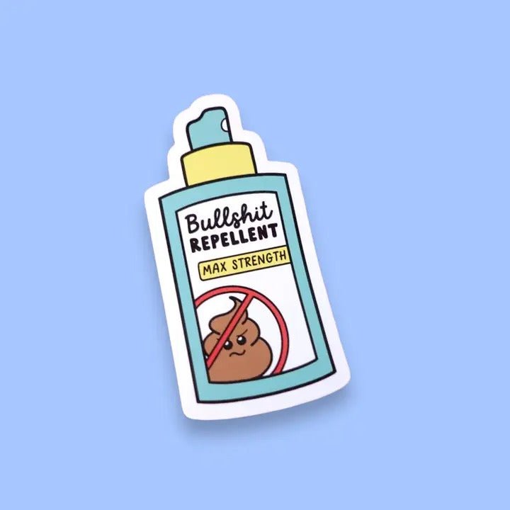 Bullshit Repellent Sticker - Spiffy - The Happiness Shop