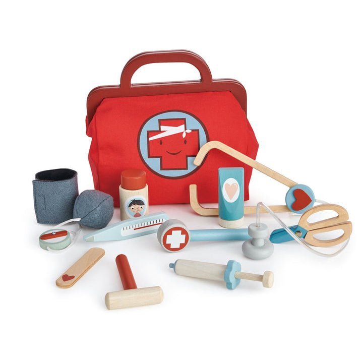 Doctor's Bag - Wooden Doctors Role Play Toy Set - Spiffy - The Happiness Shop