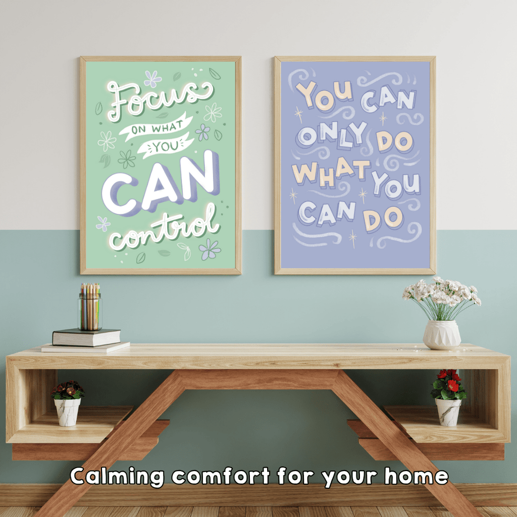 Don't Stress Over Things You Can't Control - Motivational Print - Spiffy - The Happiness Shop