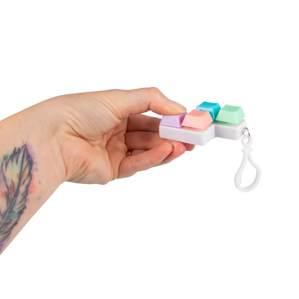 Fidget Keyboard Keychain Sensory Toy - Spiffy - The Happiness Shop