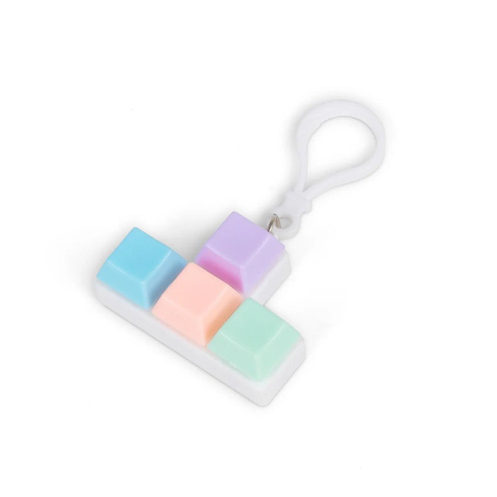 Produktbild von Wiederaufladbarer Schlüsselanhänger Keyboard Fidget Toy For Adults, Fidget Keyboard Keychain With LED Schlüsselanhänger Frosch