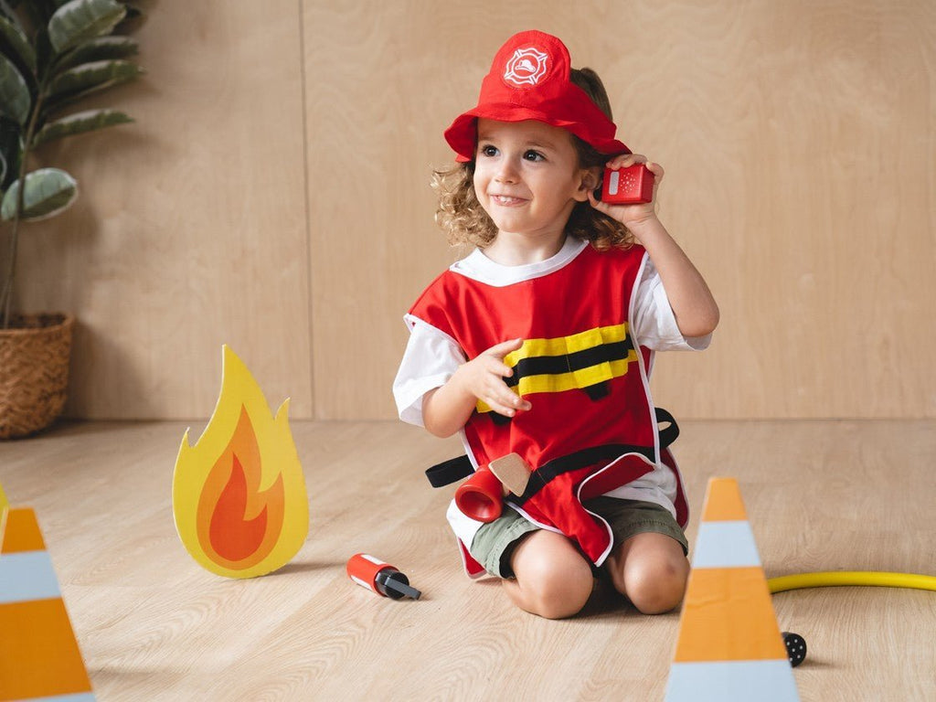 Fire Fighter Play Set - Wooden Role Play Toy - Spiffy - The Happiness Shop