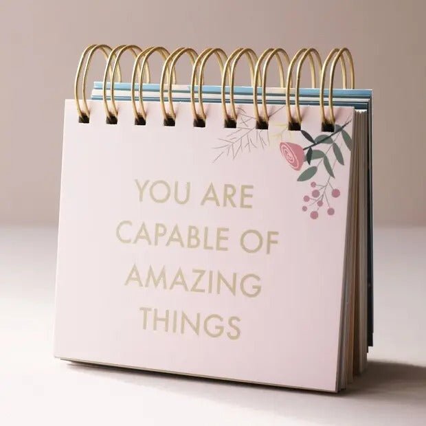 Floral Weekly Positivity Flip Chart - Spiffy - The Happiness Shop