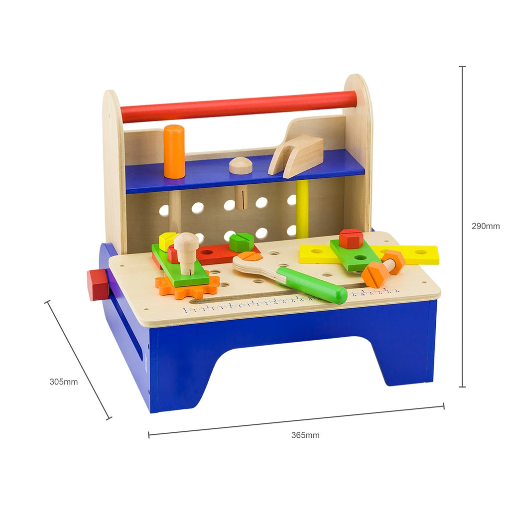 Foldable Tool Box - Wooden Role Play Toy - Spiffy - The Happiness Shop