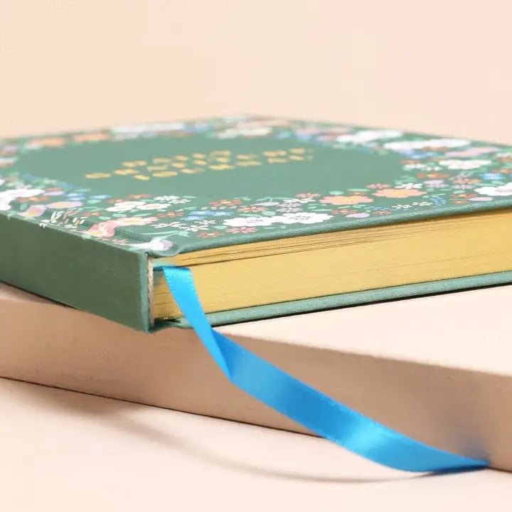 Green Floral Daily Gratitude Journal - Spiffy - The Happiness Shop