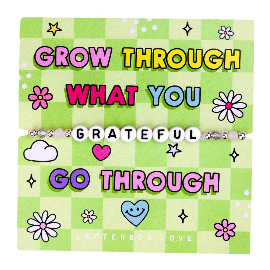 Grow Through What You Go Through - Grateful Beaded Bracelet - Spiffy - The Happiness Shop