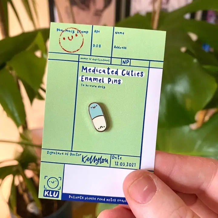 Happy Pills Mini Pins - Spiffy - The Happiness Shop