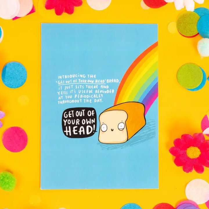 Head Bread Postcard - Spiffy - The Happiness Shop