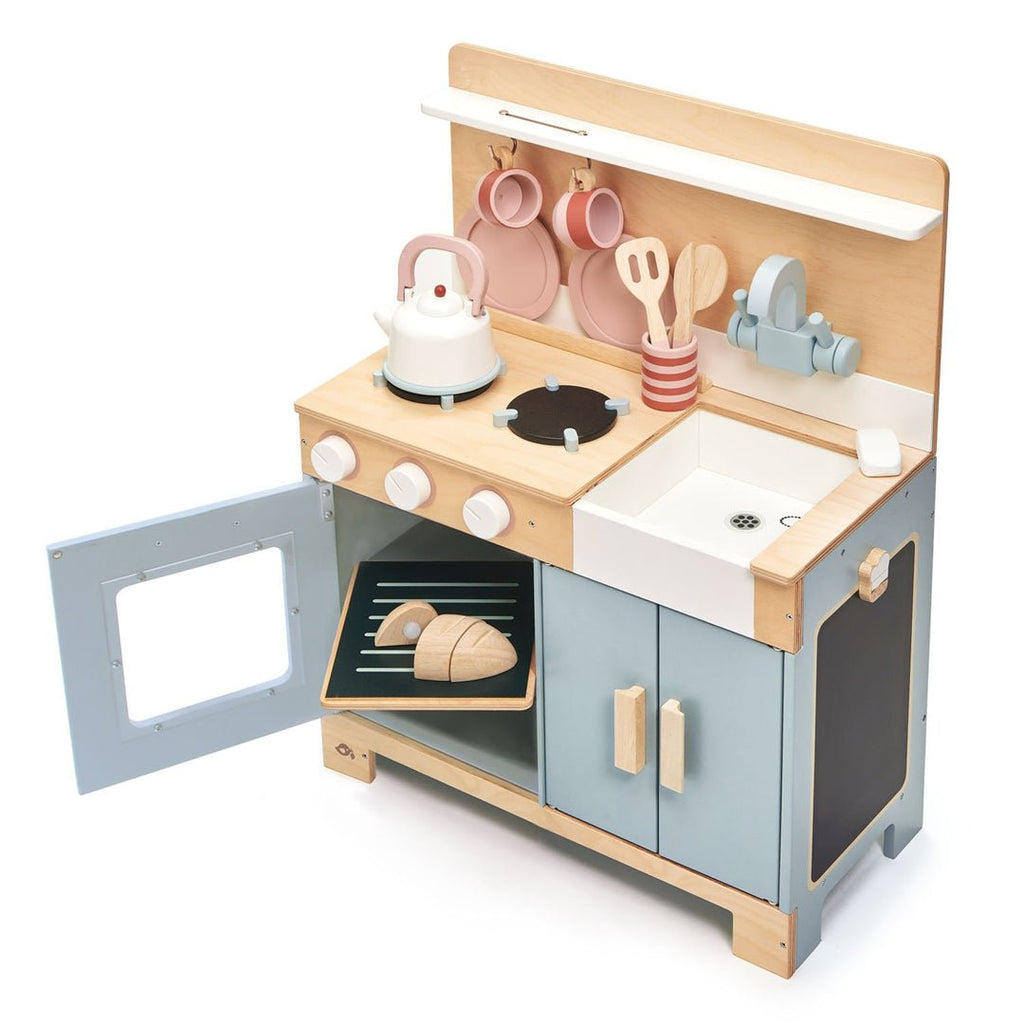 Home Kitchen - Wooden Role Play Modern Kitchen Set - Spiffy - The Happiness Shop