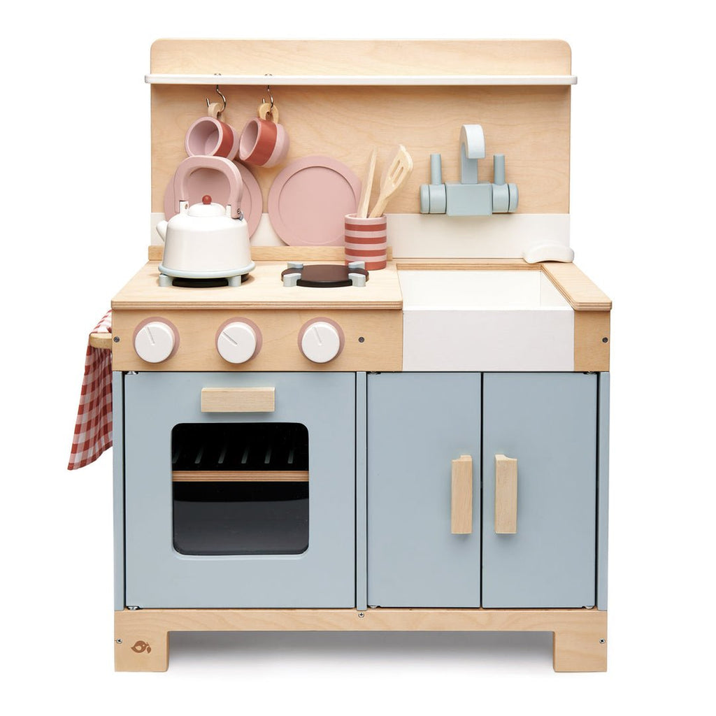 Home Kitchen - Wooden Role Play Modern Kitchen Set - Spiffy - The Happiness Shop