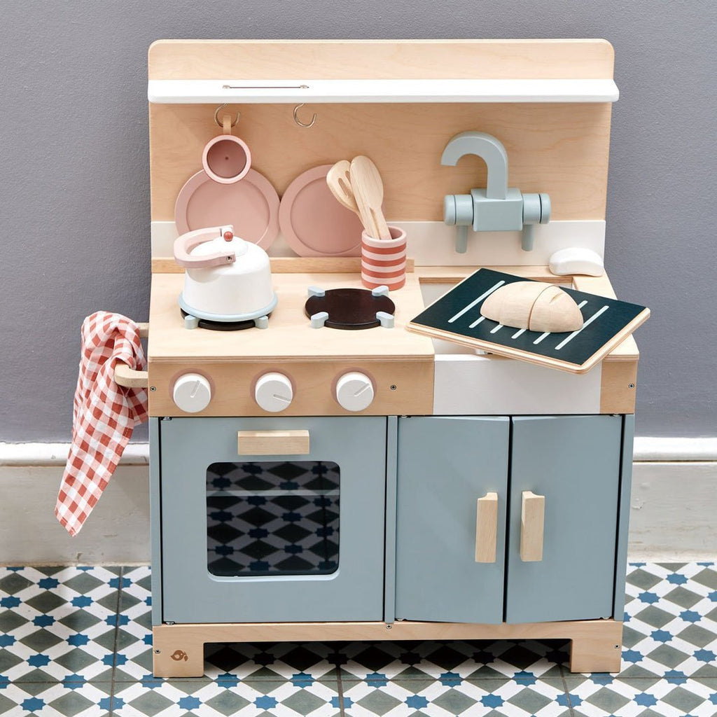 Home Kitchen - Wooden Role Play Modern Kitchen Set - Spiffy - The Happiness Shop