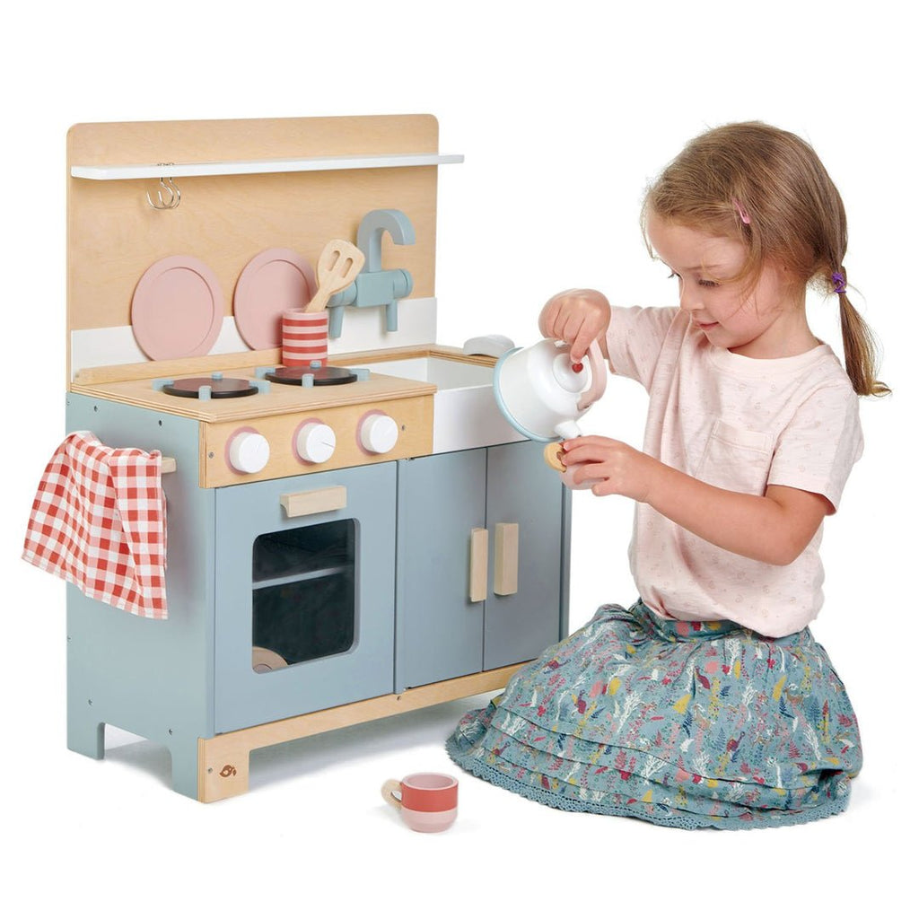 Home Kitchen - Wooden Role Play Modern Kitchen Set - Spiffy - The Happiness Shop