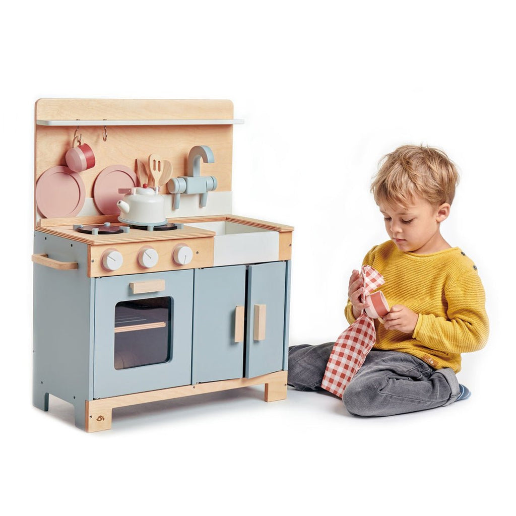 Home Kitchen - Wooden Role Play Modern Kitchen Set - Spiffy - The Happiness Shop