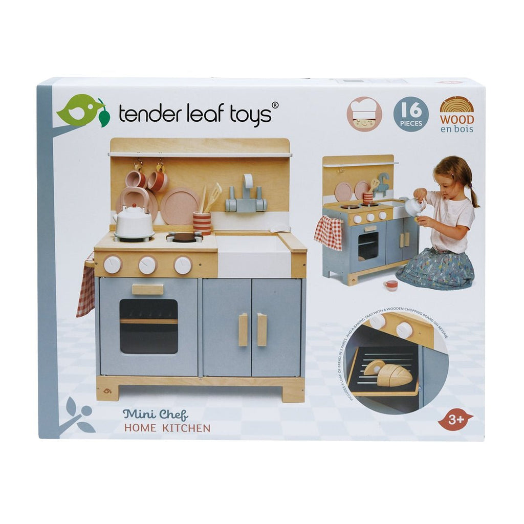 Home Kitchen - Wooden Role Play Modern Kitchen Set - Spiffy - The Happiness Shop