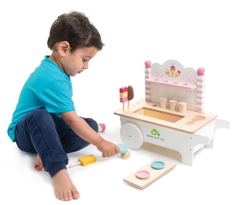 Ice Cream Cart - Wooden Role Play Toy - Spiffy - The Happiness Shop