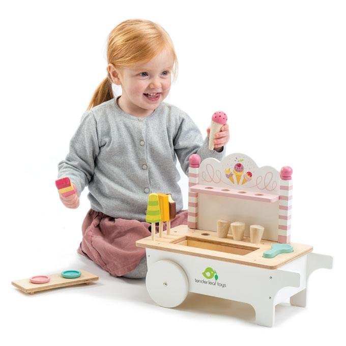 Ice Cream Cart - Wooden Role Play Toy - Spiffy - The Happiness Shop