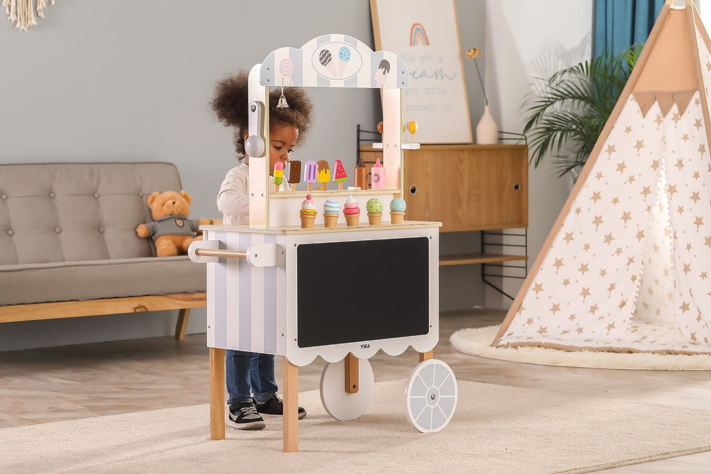 Ice Cream Mobile Shop - Wooden Role Play Set - Spiffy - The Happiness Shop