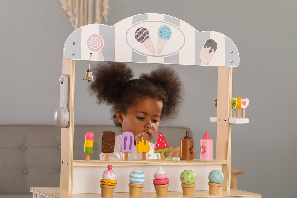 Ice Cream Mobile Shop - Wooden Role Play Set - Spiffy - The Happiness Shop