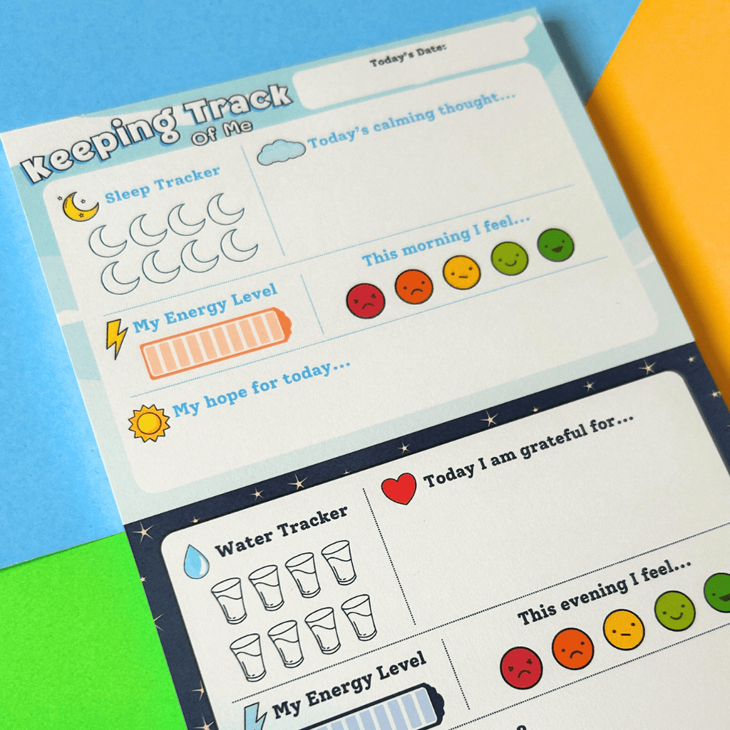 Keeping Track Of Me - A5 Daily Mood Tracker Notepad - Spiffy - The Happiness Shop