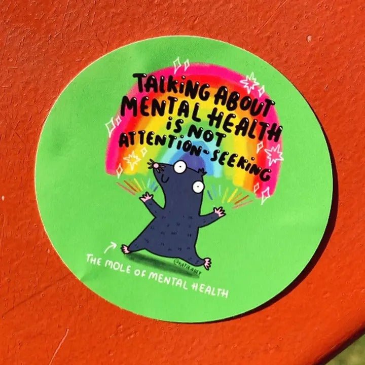 Mental Health Mole Vinyl Sticker - Spiffy - The Happiness Shop