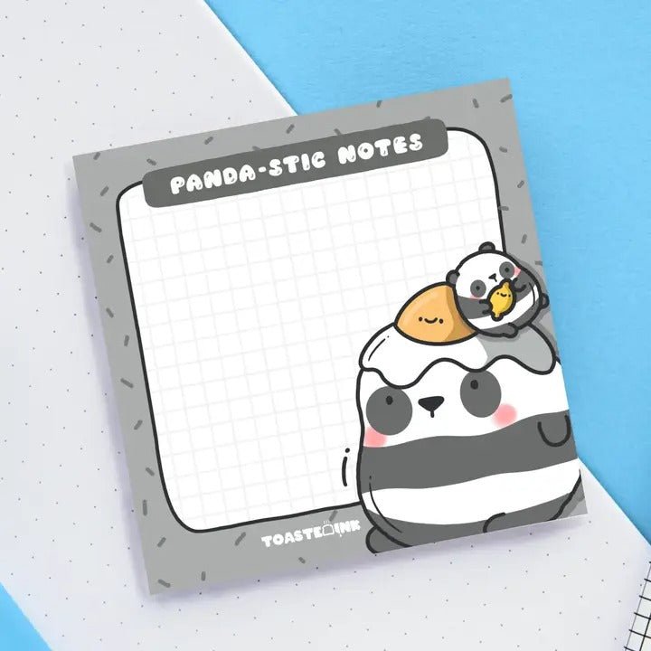 Panda Sticky Notes - Cute Memo Pads - Spiffy - The Happiness Shop