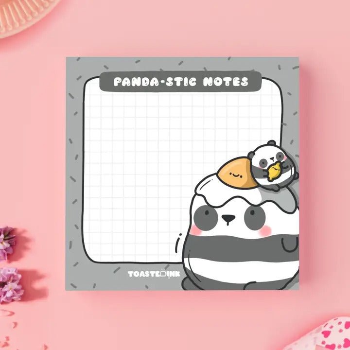 Panda Sticky Notes - Cute Memo Pads - Spiffy - The Happiness Shop