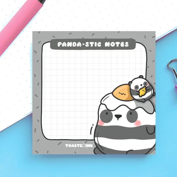 Panda Sticky Notes - Cute Memo Pads - Spiffy - The Happiness Shop