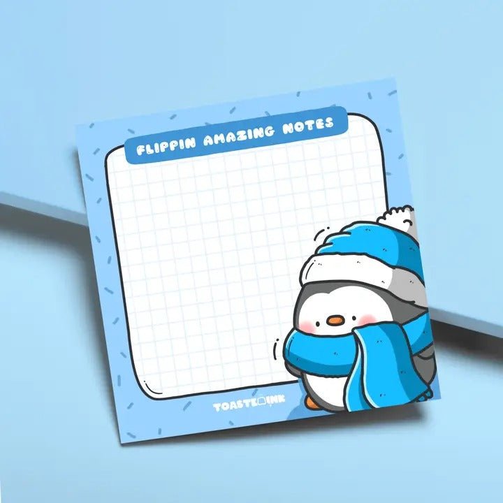 Penguin Sticky Notes - Cute Memo Pads - Spiffy - The Happiness Shop