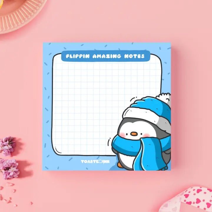 Penguin Sticky Notes - Cute Memo Pads - Spiffy - The Happiness Shop