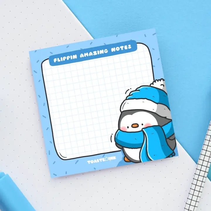 Penguin Sticky Notes - Cute Memo Pads - Spiffy - The Happiness Shop