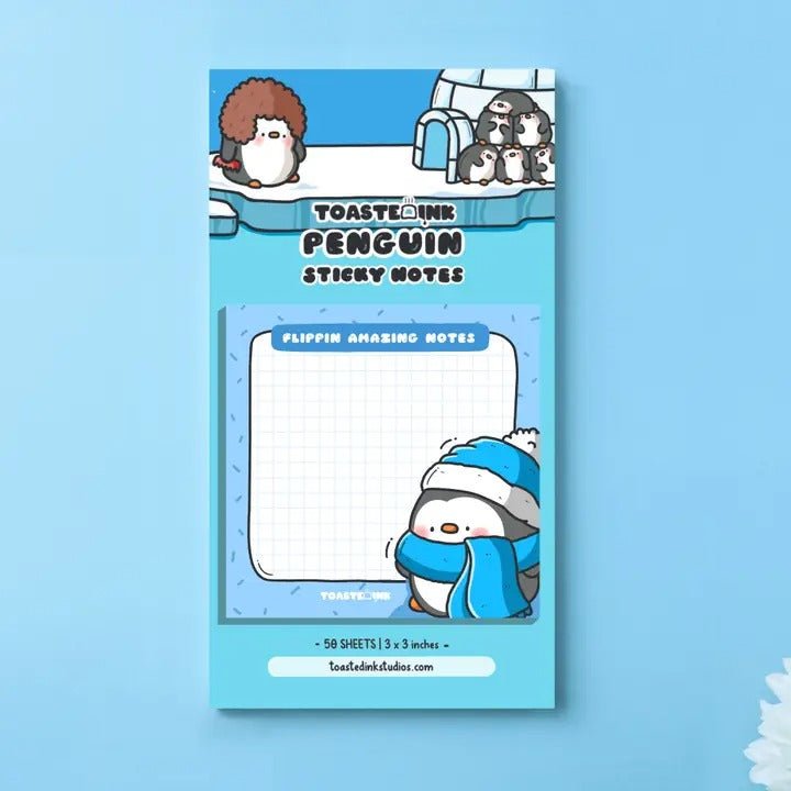 Penguin Sticky Notes - Cute Memo Pads - Spiffy - The Happiness Shop
