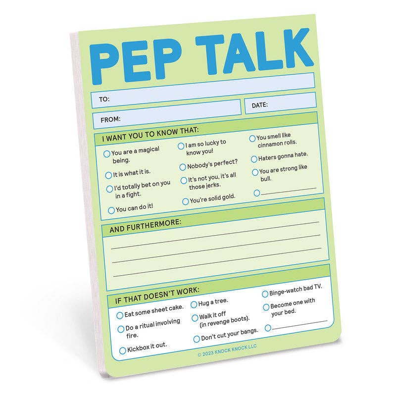 Pep Talk Nifty Note - Self - Care Notepad - Spiffy - The Happiness Shop