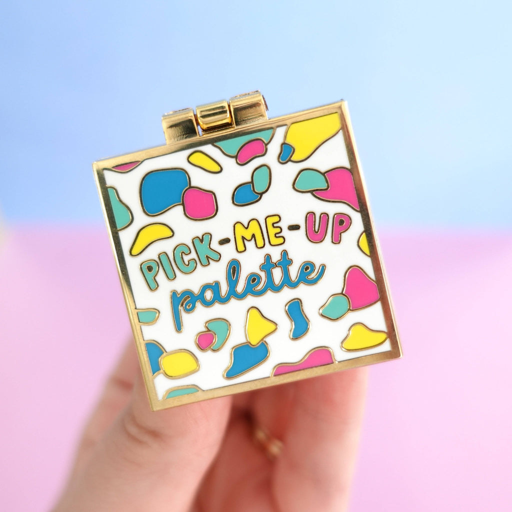 Pick - Me - Up Palette Enamel Pin - Spiffy - The Happiness Shop