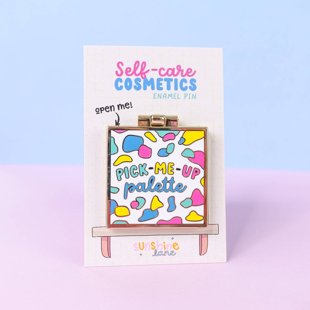 Pick - Me - Up Palette Enamel Pin - Spiffy - The Happiness Shop