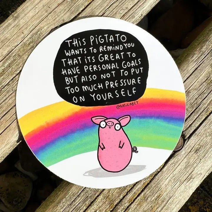 Pigtato Vinyl Sticker - Spiffy - The Happiness Shop