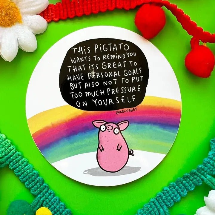 Pigtato Vinyl Sticker - Spiffy - The Happiness Shop
