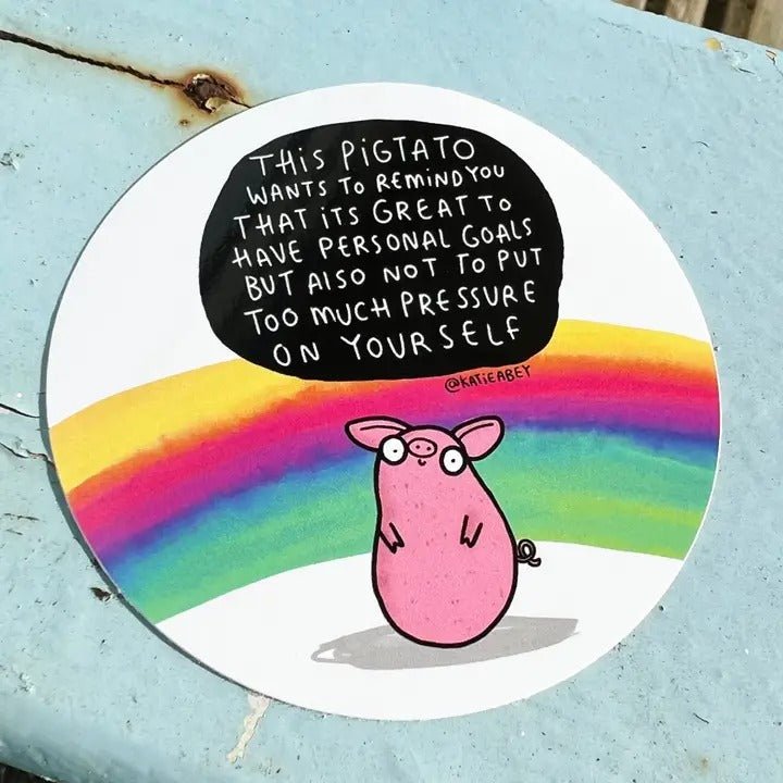 Pigtato Vinyl Sticker - Spiffy - The Happiness Shop
