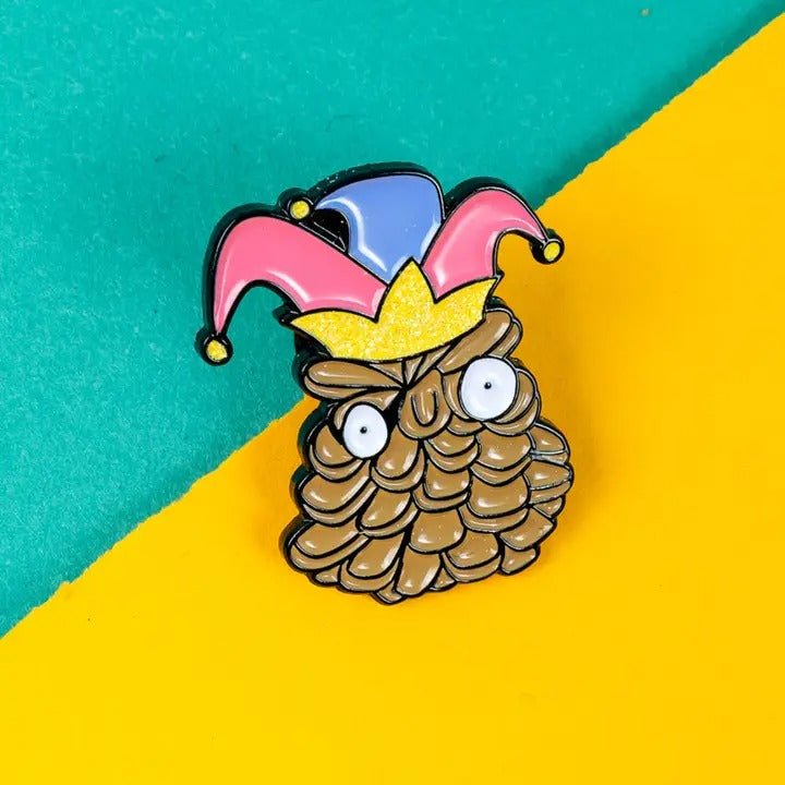 Pinecone of Priorities Enamel Pin Badge - Spiffy - The Happiness Shop